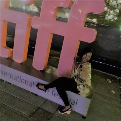 I just couldn't pass up a photo with the TIFF sign!